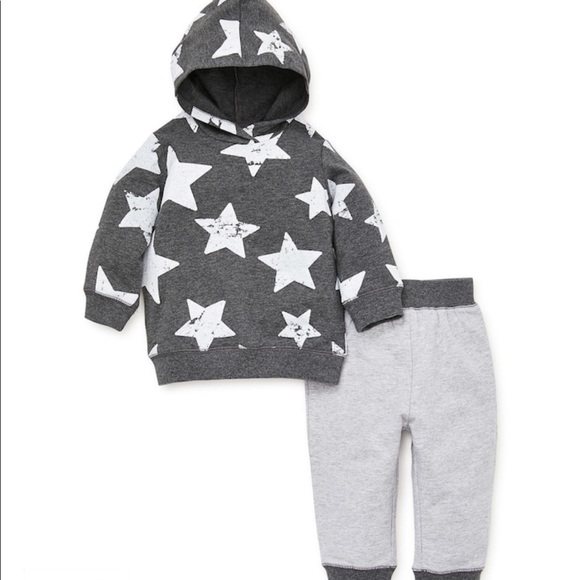 star sweatpants and sweatshirt set